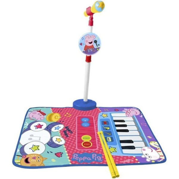 PEPPA PIG Mikrofonmatta 3 i 1 - 40 / 70 cm - 82 x 59 cm