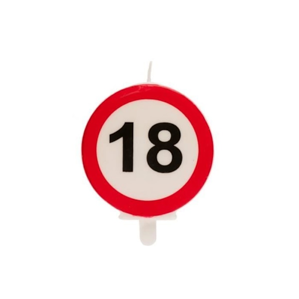FÖDELSEDAGSLJUS 18 ÅRS PANEL 6,3CM Flerfärgad