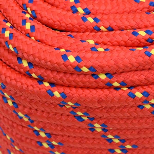 Båtrep - vidaXL - Polypropylen - 16 mm - 25 m - Röd Röd