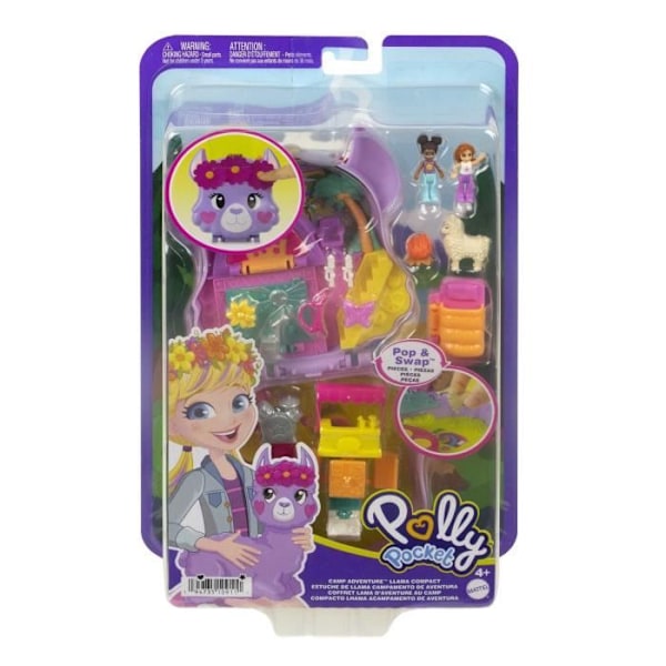 Polly Pocket-Adventures of the Lama Box Set HKV33 Flerfärgad