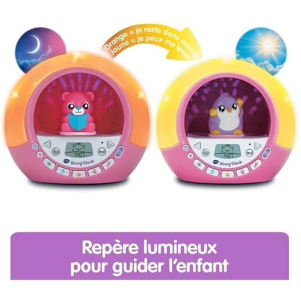 VTECH - SAGOTID - MIN BERÄTTARE VÄCKARKLOCKA ROSA - Rosa