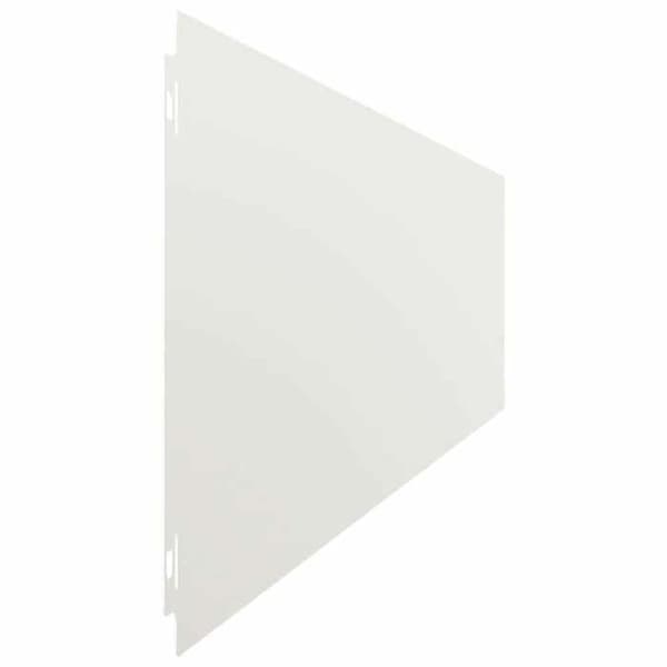 vidaXL Gräskant 10 st 20 x 103 cm Stål Vit 860155