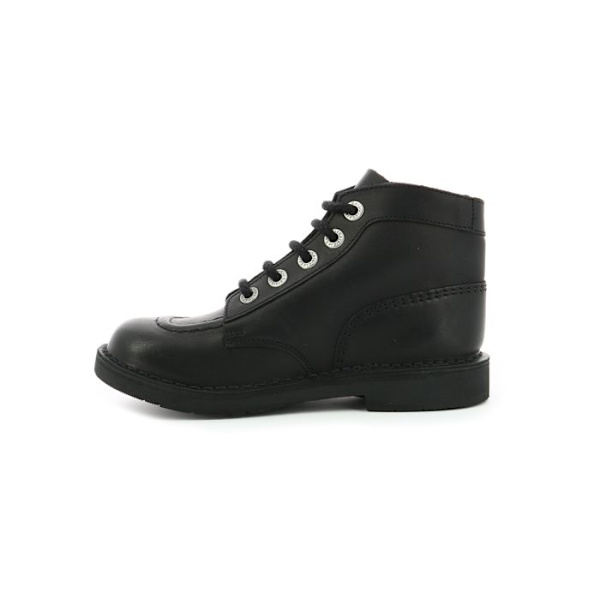 Bottillons - KICKERS - Kick Col - Läder - Svart - Unisex Svart 40