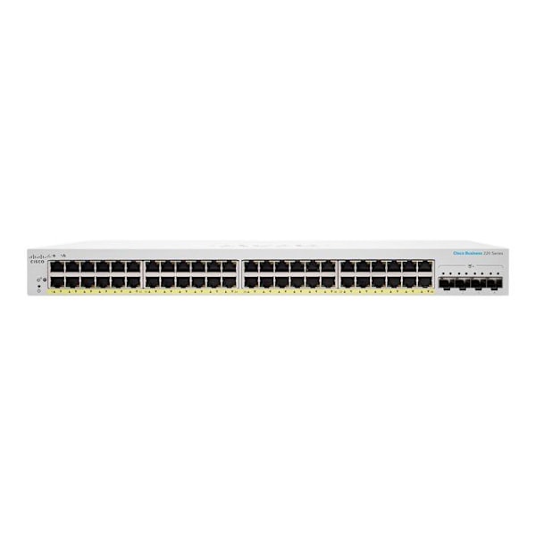 Switch - Cisco - CBS220-48FP-4X-EU - 48 portar GE - Full PoE+ 740W - 4x10G SFP+