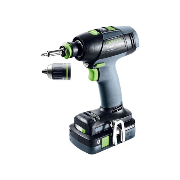 18V T18+3HPC 4.0 I-Plus borrskruvmejsel + 2 4Ah batterier + laddare + Systainer SYS3 - FESTOOL - 576446