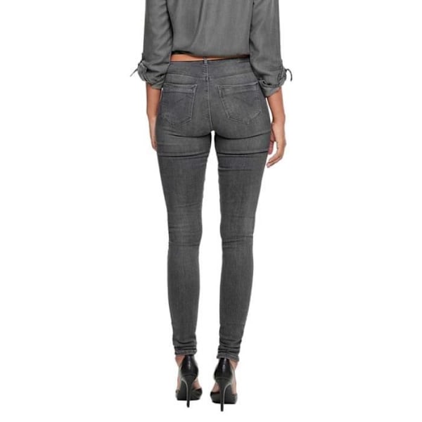 Kvinnokläder Byxor Only Paola Life Hw Skinny Bb Azz870 Grå XS