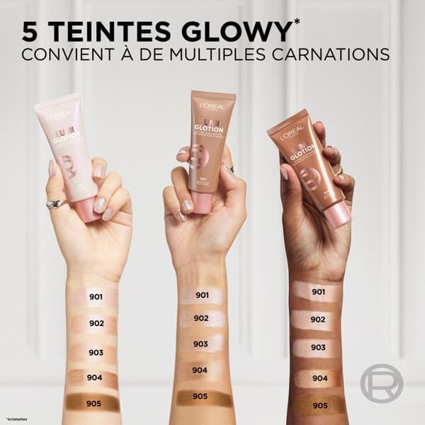 L'Oréal Paris Radiance Highlighting Fluid Lumi Glotion Medium Radiance 40ml 903 Medium glans