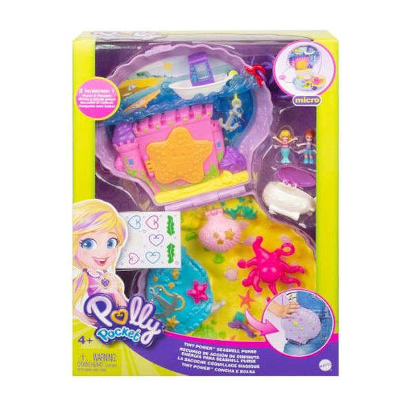 Polly Pocket - The Enchanted Shell Bag - Mini-Doll - 4 år och + Flerfärgad
