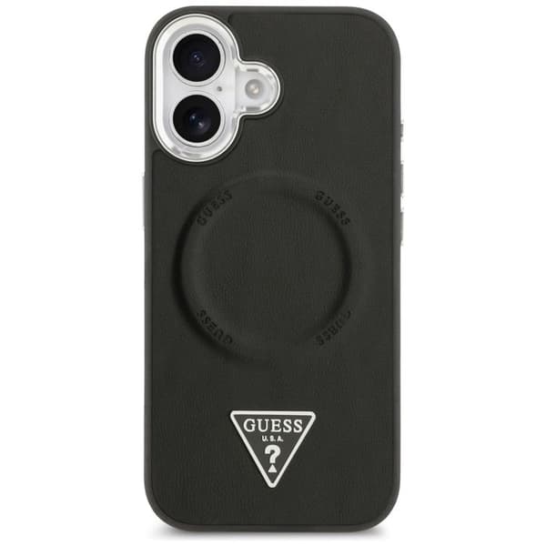 Coque Guess Hardcase Triangle Logo MagSafe för iPhone 17 - Svart Svart