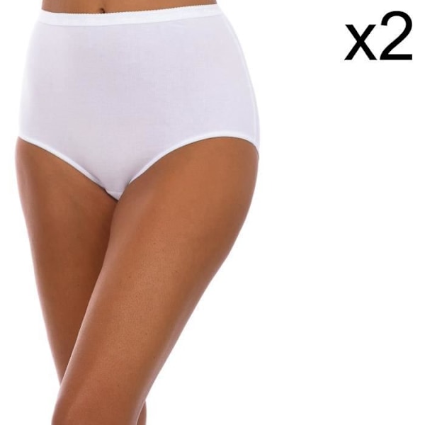 Playtex Compression Briefs - Pack-2 Maxi Organic Trosor - Vit - Dam Vit jag
