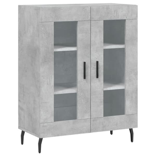 vidaXL Sideboard Betong Grå 69,5x34x90 cm Konstruerat trä 827808