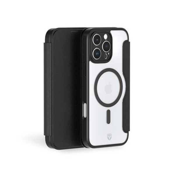Forcecase Folio mobiltelefonfodral MED Magsafe FÖR IPHONE 16 Pro Max Svart