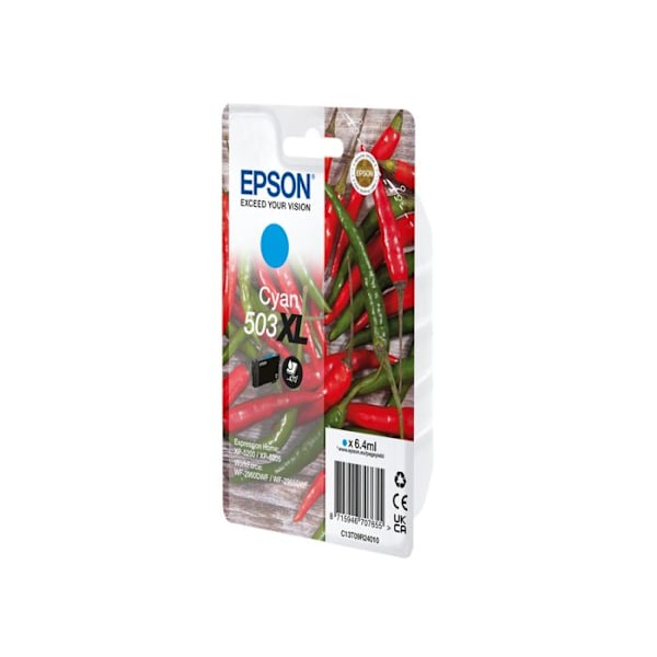 Bläckpatron - EPSON - Piment 503XL - Cyan - Räckvidd 503 sidor - Volym 6,4 ml