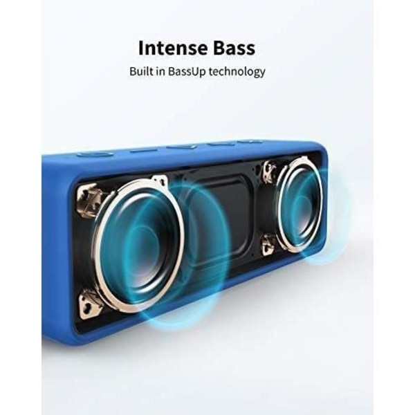 Anker Trådlös Bluetooth högtalare SoundCore 2 Bärbar högtalare med kraftig bas - Blå