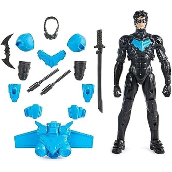 Actionfigur - DC COMICS - Batman Adventures - Nightwing - 15 Tillbehör - 17 Ledpunkter