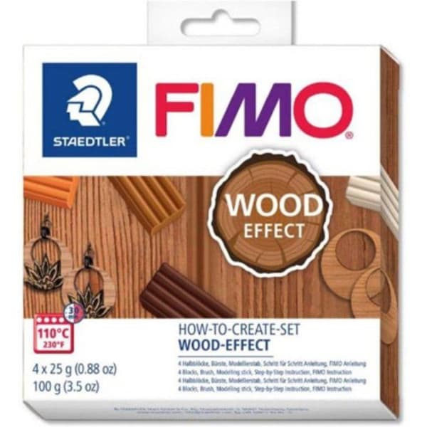FIMO WOOD EFFECT BOX / 8025 HTC1 brun