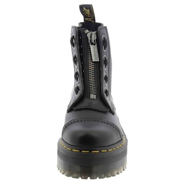 Boots Plattformsinne Sinclair - DR MARTENS - Svart Läder - 8 Öglor - Gummisula - Unisex Svart 37