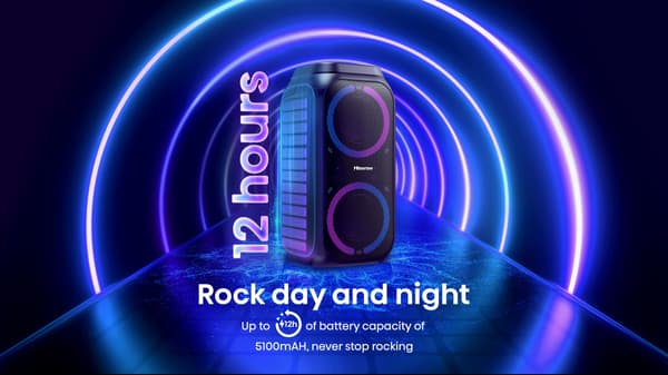 Mobilt högtalare - HISENSE - Bluetooth - Max 160 W Svart