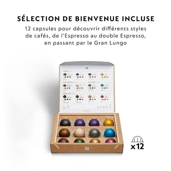 Cafetière Nespresso Krups Vertuo POP Plus YY5359FD Silver