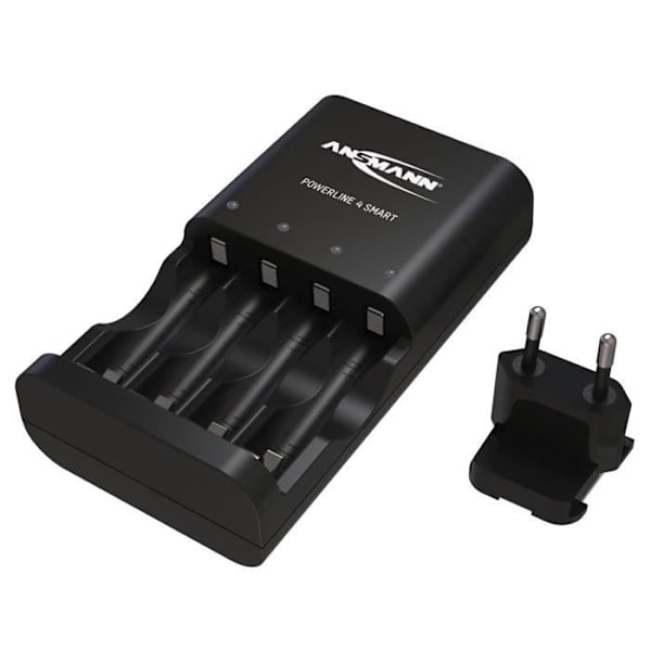 Batteriladdare - ANSMANN - Universell - Automatisk - Modus Repair - Inkl. 4x AAA 800mAh