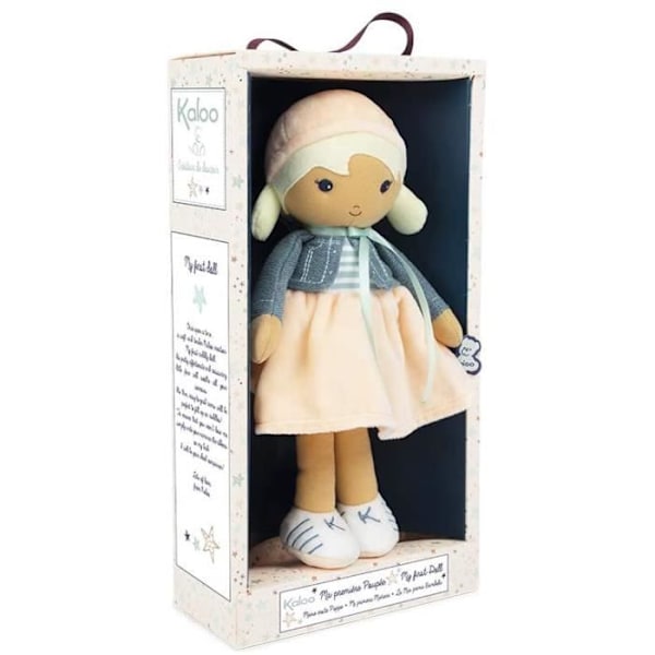 Chloé K. Tygdocka från Kaloo - Trendig Look - Maskintvättbar - 25 cm Rosa