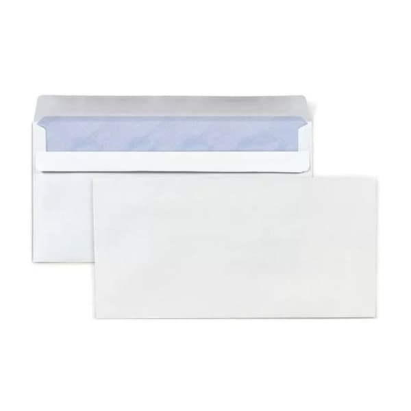 25 vita papperskuvert - 11 x 22 cm Vit