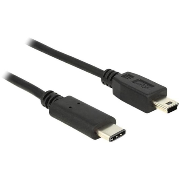 USB Type-C-kabel - Delock - 1x USB 2.0 Mini-B hane - 1x USB-C™ hane - Svart - 1 m