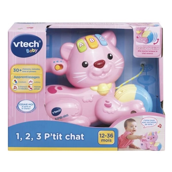 VTECH BABY - 1,2,3 Little Pink Cat liten rosa katt