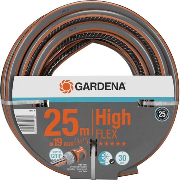 GARDENA Comfort HighFLEX trädgårdsslang - Ø19mm - 25m - Antiknut och ej deformerbar - 25 års garanti Orange