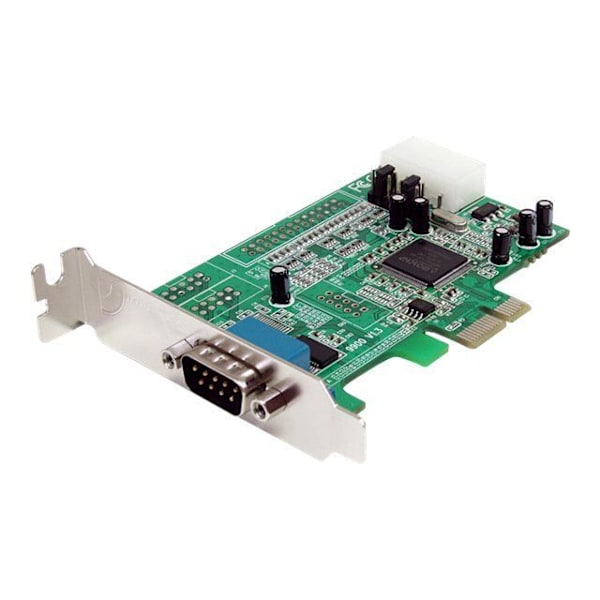 Lågprofil PCI Express-kort med 1 RS232 seriell port - STARTECH - UART 16550 - PCIe