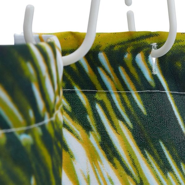 Relaxdays Duschdraperi 180 x 180 cm Badrum Strand Sand Palm Tree Anti-mögel Polyester, Färgad Färgad