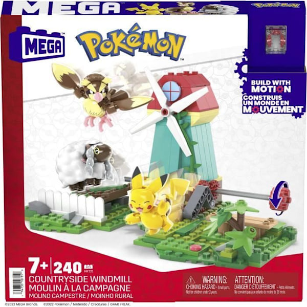 Mega Construx - Pokemon - Mill In The Countryside - Construction - 6 Years And + Flerfärgad