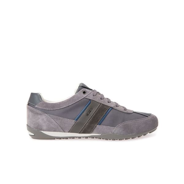 Baskets Geox Wells Suede+Textil - mörkgrå mörkgrå 44