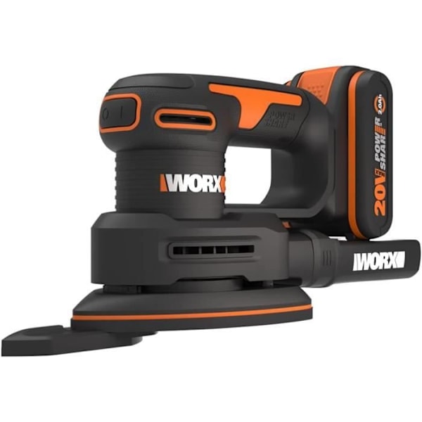WORX - Sladdlös triangulär slipmaskin - 20V-2Ah - WX822