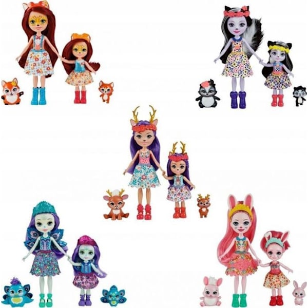 Docka Mattel - HCF79 - Pack med 2 dockor ENCHANT SISTERS AST WB5