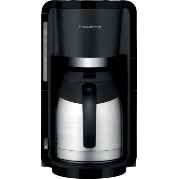 Isotermisk kaffebryggare - ROWENTA ADAGIO - 870 W - 1,25 L - 10-15 koppar - Svart/rostfritt stål