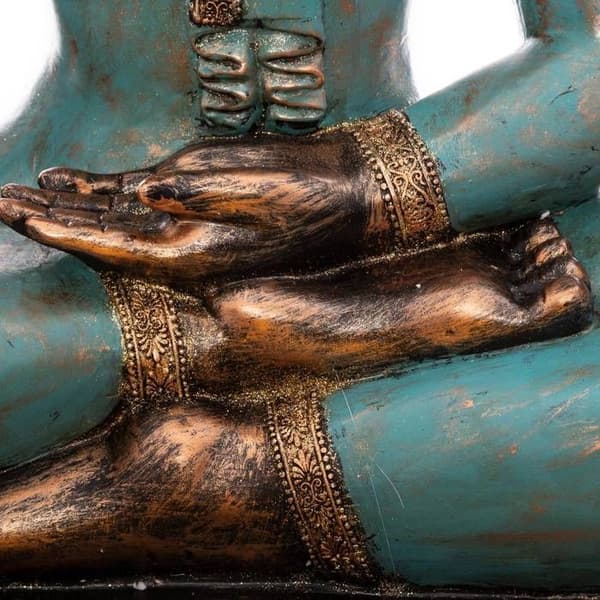 Sittande Buddha Amaram H.72,5cm resin Brons