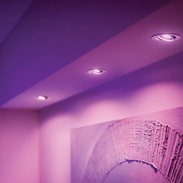 Inbyggd LED-spot - PHILIPS HUE - Centura - 3-pack - vit - GU10 Vit