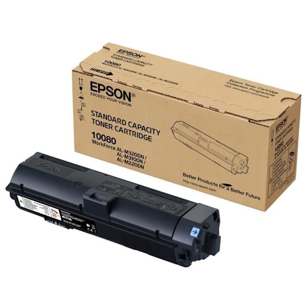 EPSON C13S110080 svart tonerkassett - Standardkapacitet 2700 sidor - Laserteknik