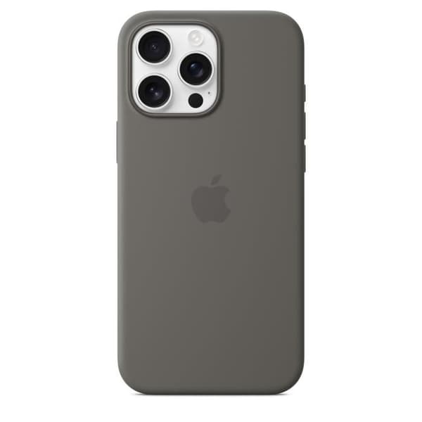 APPLE iPhone 16 Pro Max - Silikonfodral med MagSafe - Sten Grå Stengrå