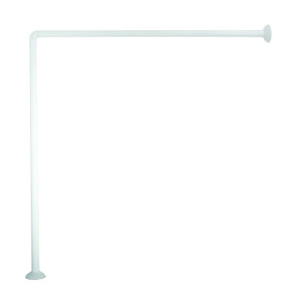 MSV Duschstång 80x80x80cm Vit Vit