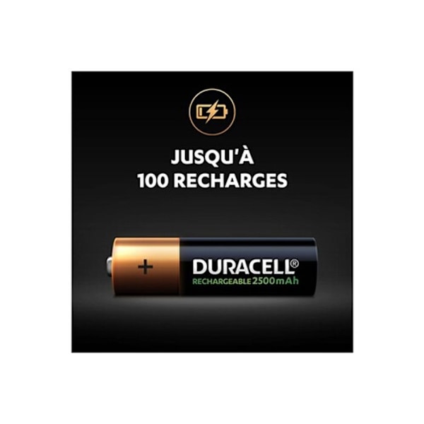 Duracell RCR AA X2 2500 MAH uppladdningsbart batteri