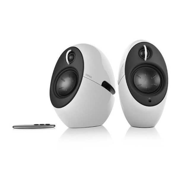 Edifier E25HD Luna Eclipse White Hifi-ansluten högtalare säljs i par Vit