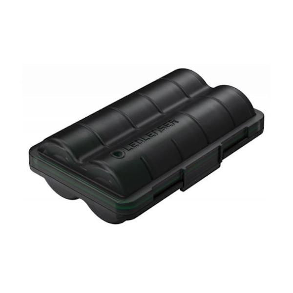 2 batterier 3.6V 3.4Ah Li-Ion 18650 + vattentät transportlåda