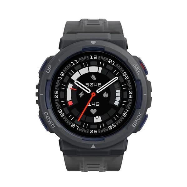 Smartklocka - AMAZFIT - Active Edge 46mm - Skärm 1,32" - 10 ATM - Batteritid 16 dagar