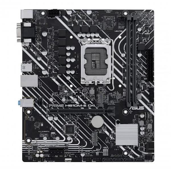 Moderkort - Asus - PRIME H610M-E D4-CSM - Micro ATX - Socket LGA1200 - 64 GB RAM