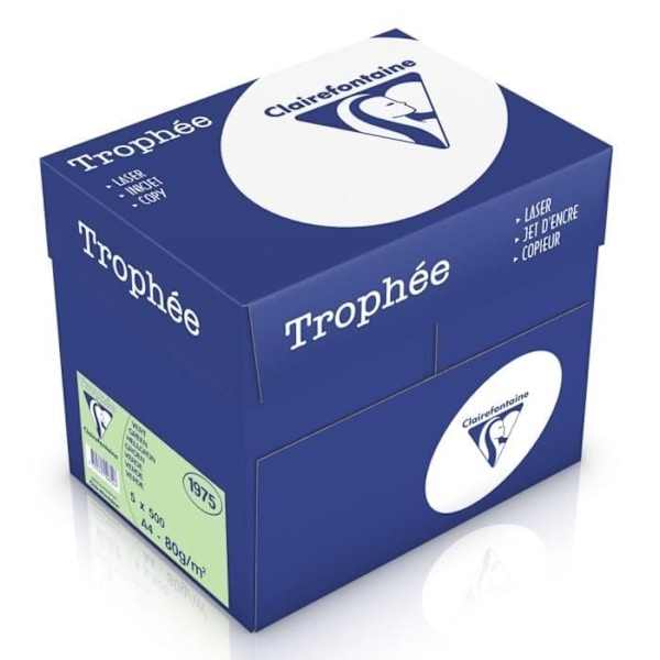 Papperspaket - CLAIREFONTAINE - Grön trofé - A4 80g - 500 ark Grön