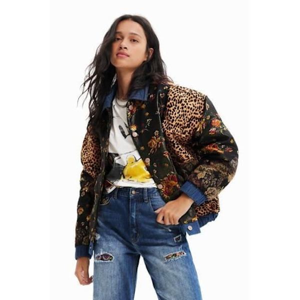 Jacka - DESIGUAL - Monsieur Mickey - Skinn - Flerfärgad - Man FLERFÄRG M