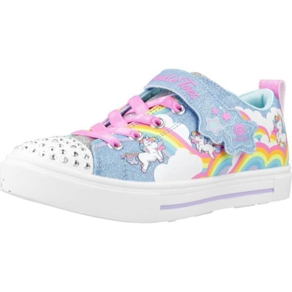 SKECHERS Twinkle Toes Twinkle Spark — Flickskor blå, syntetisk, textilfoder Blå 34
