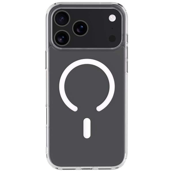 MagSafe-skal - iPhone 17 Pro - Hybrid - Transparent Vit